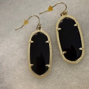 Kendra Scott Danielle Drop Earrings - Gold with Black Onyx